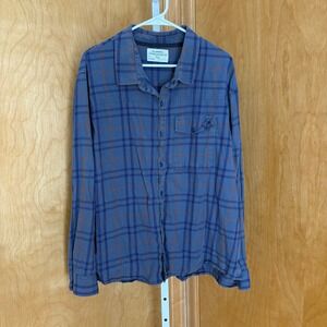 REI Cooperative Plaid Flannel Button Up Shirt Long‎ Sleeve XXLarge